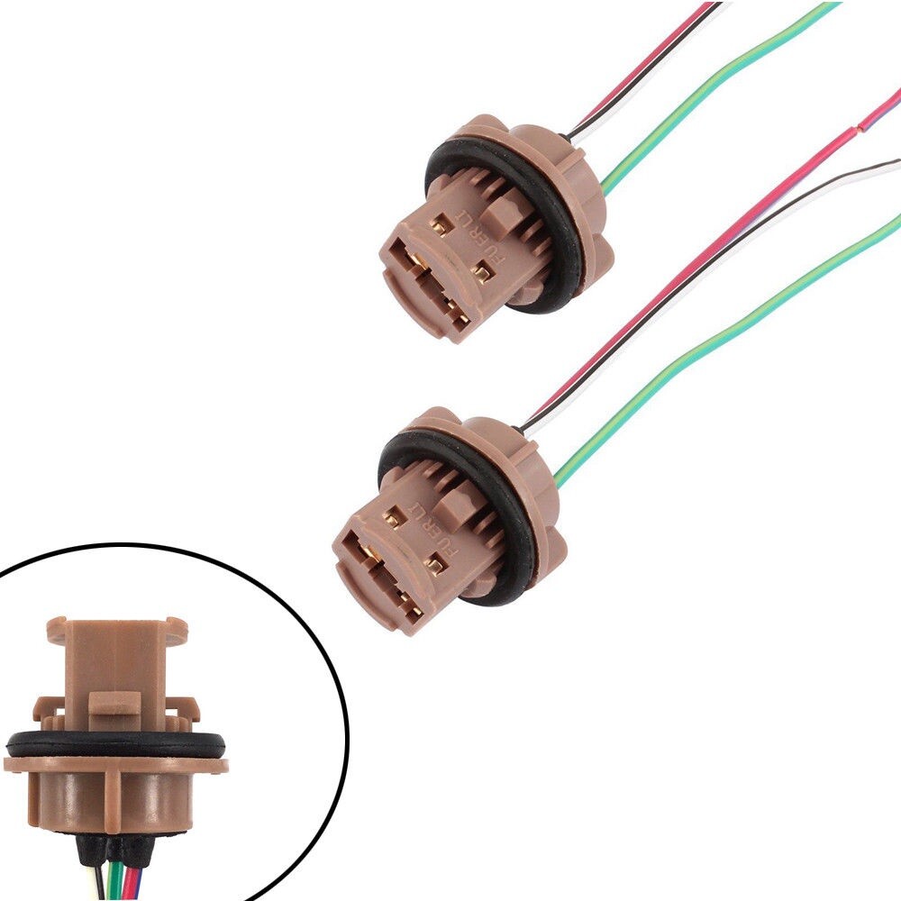 Universal Pigtail Wire Female Socket 7443 Two Harness Brake Stop Tail Parking