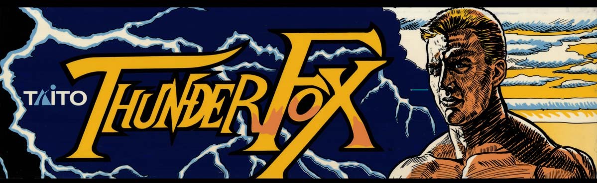 Thunder Fox Arcade Marquee 26" x 8"