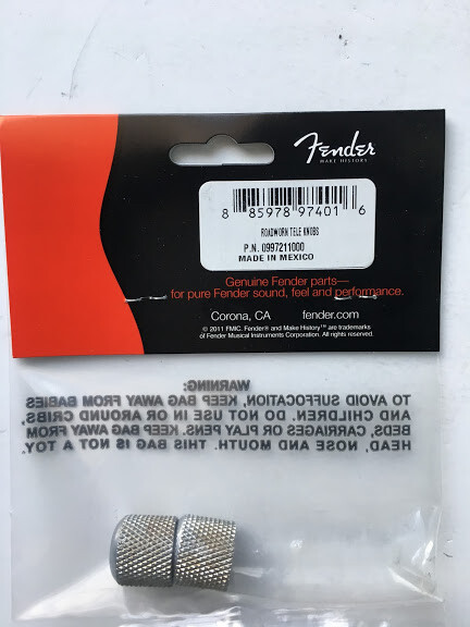 TWO Genuine Fender Road Worn Dome Knobs