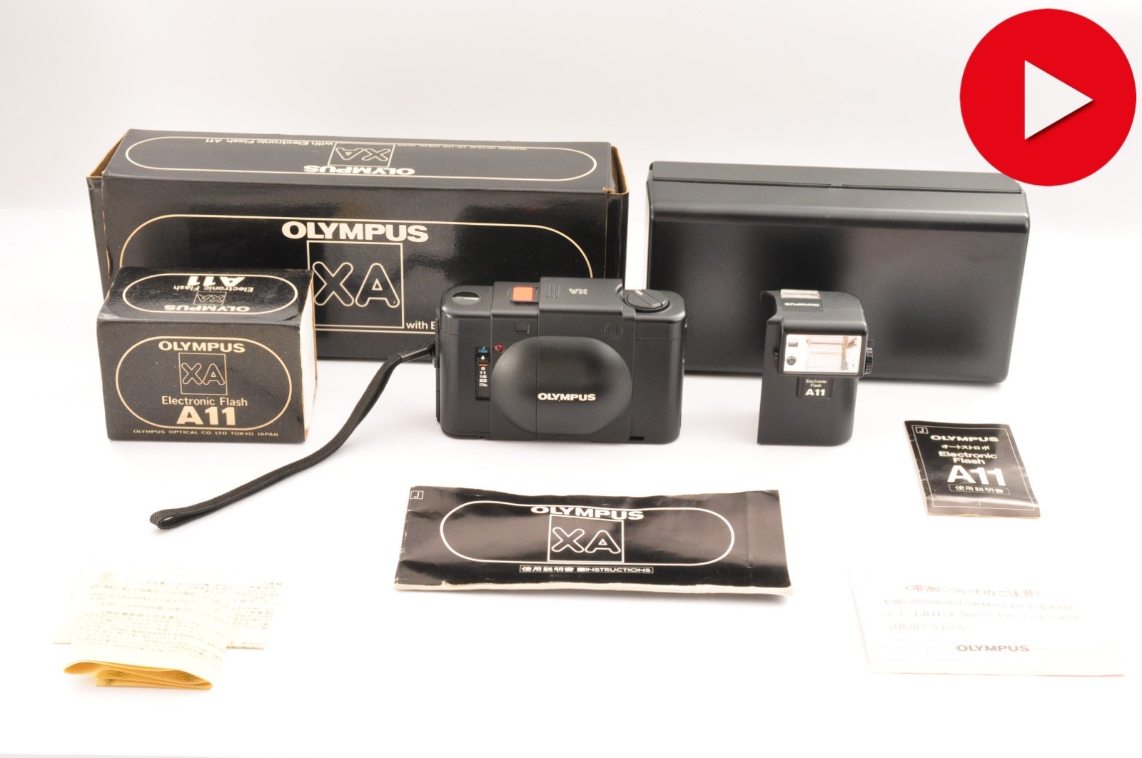 New seals [US Duty Paid] Olympus XA 35mm Film Camera A11 w/Original Box #L390
