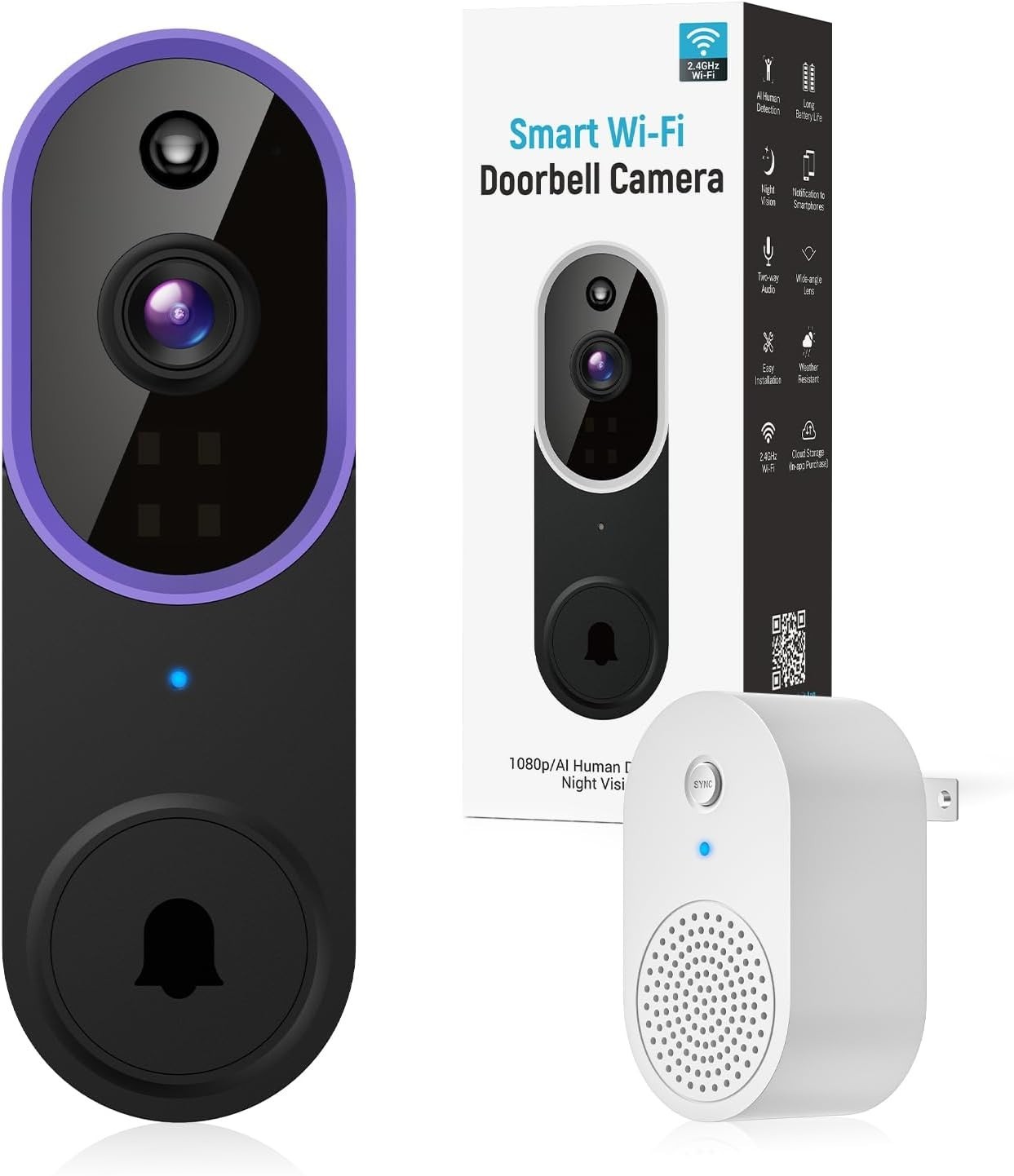 Timbre con camara de seguridad y teléfono inalámbrico para la puerta la casa NE