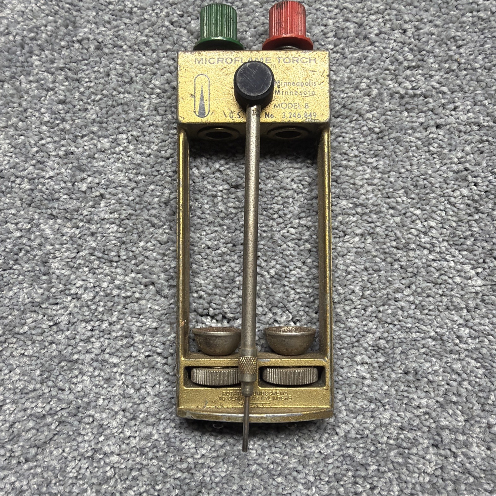 Vintage Microflame Inc. Model B miniature soldering and brazing torch