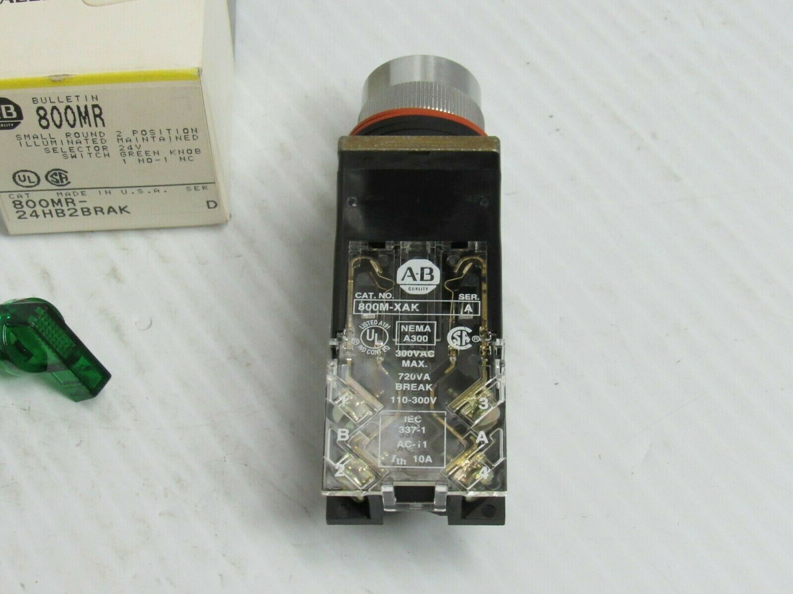 NEW ALLEN BRADLEY POSITION SELECTOR SWITCH 800MR-24HB2BRAK SER D