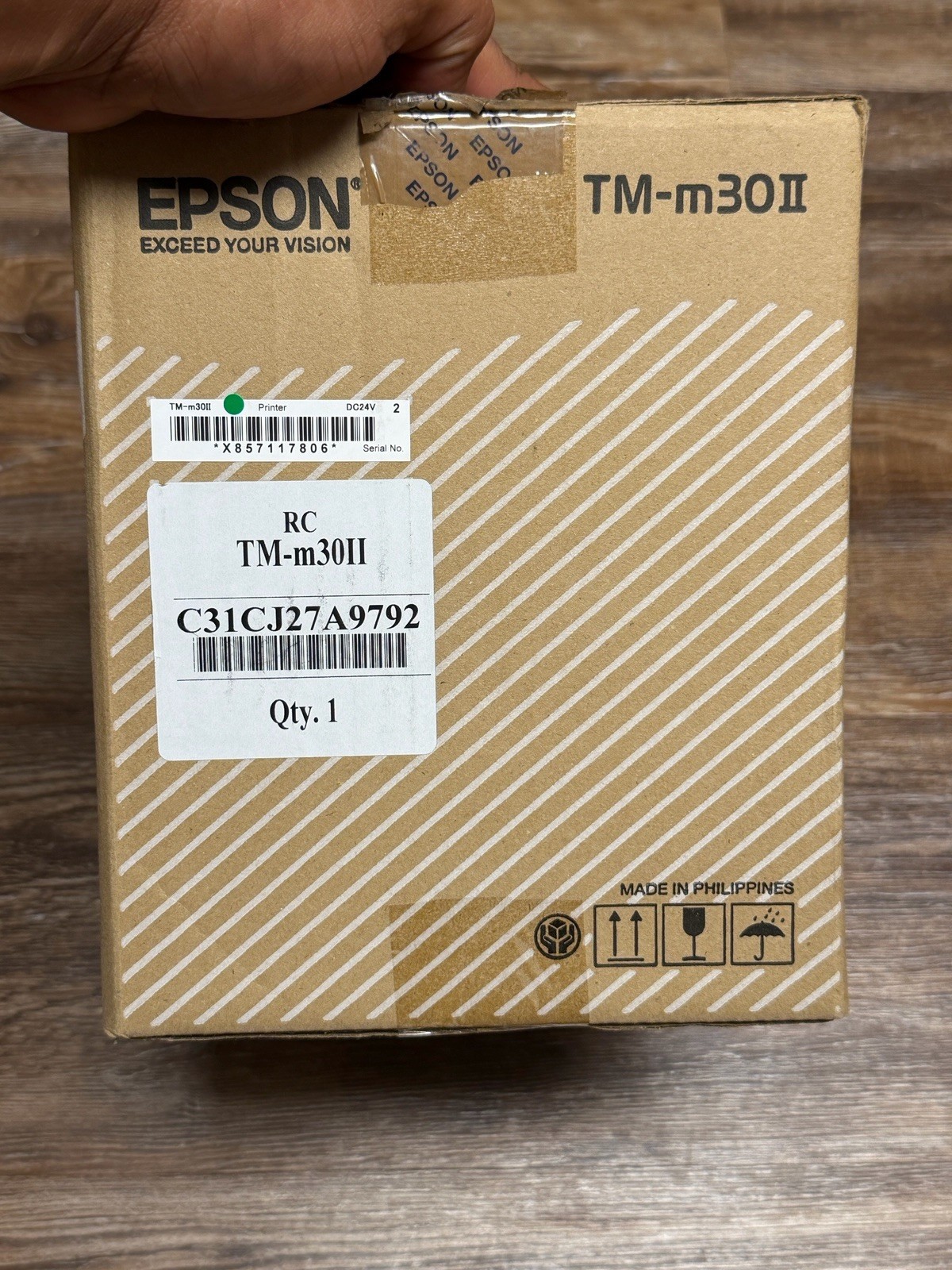 TESTED Epson TM-M30II M362A Compact POS Thermal Receipt Printer LAN USB