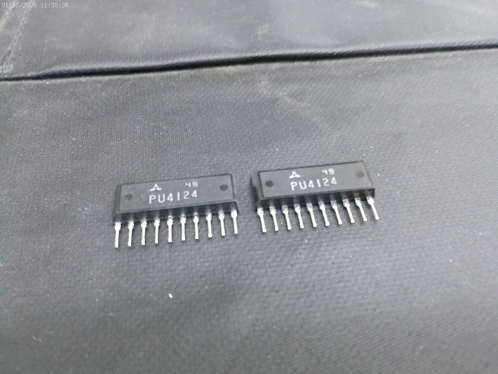 ORIGINAL MATSUSHITA PANASONIC PU4124 10 PIN SIP IC - LOT OF 2 PIECES - FAST SHIP
