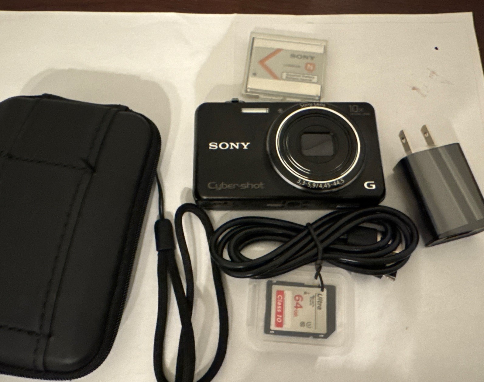 Sony Cyber-shot DSC-WX220 Black Digital Compact Camera With 64 Gb  Sd Card