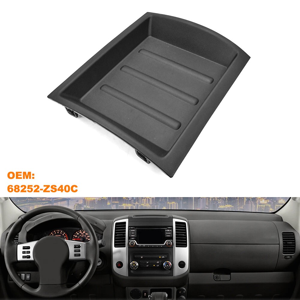 For 2005-2017 Nissan Frontier 68252-ZS40C Car Gray Upper Dash Bezel Storage Box