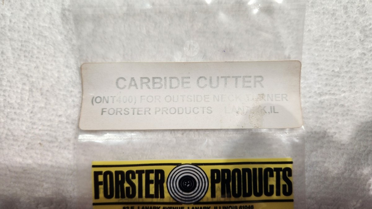 Forster Carbide Cutter For Outside Neck Turner #ONT400 - 2 available