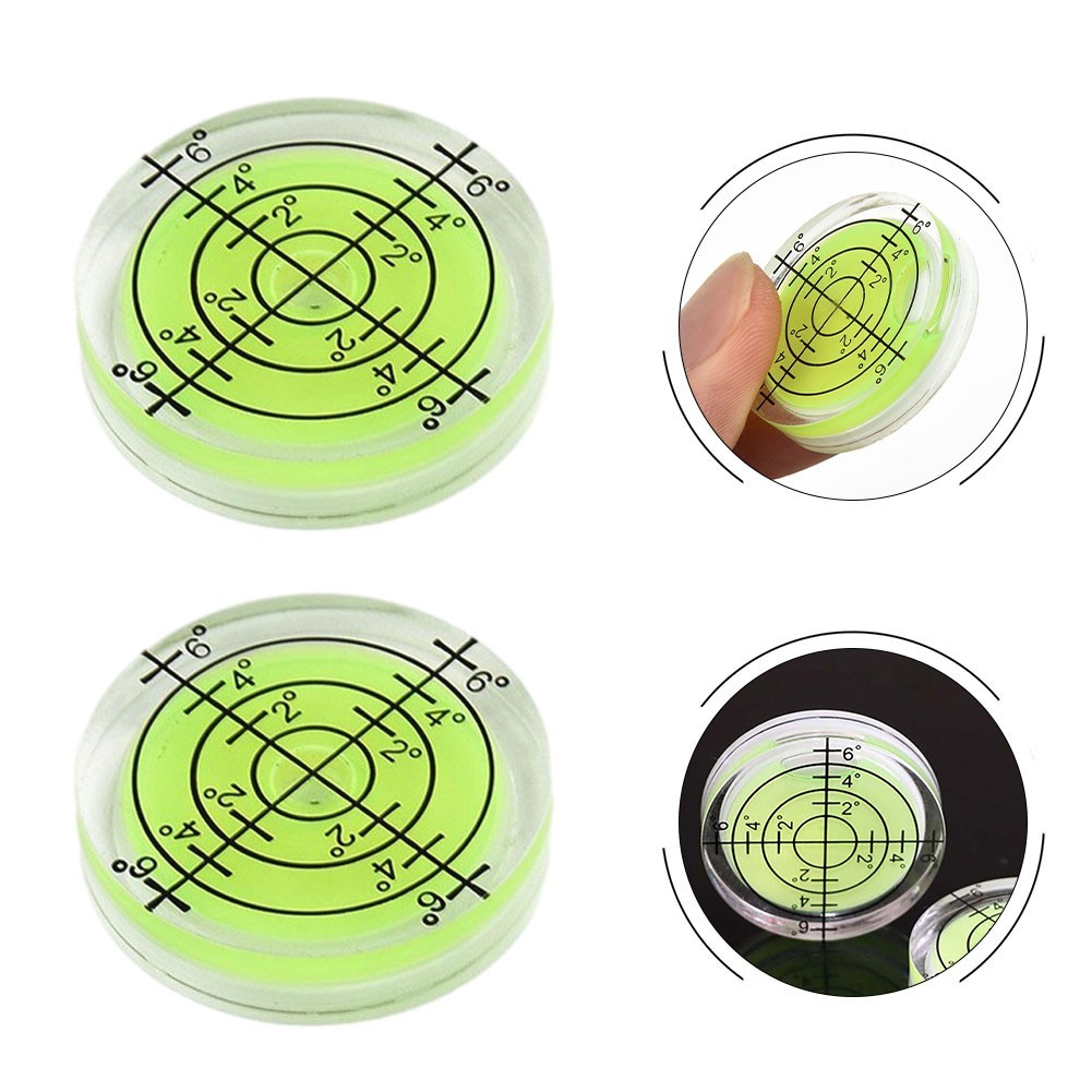 2 Pcs Wear Resistant Degree Mark Bubble Level 32 * 7mm Precision Bubble Level