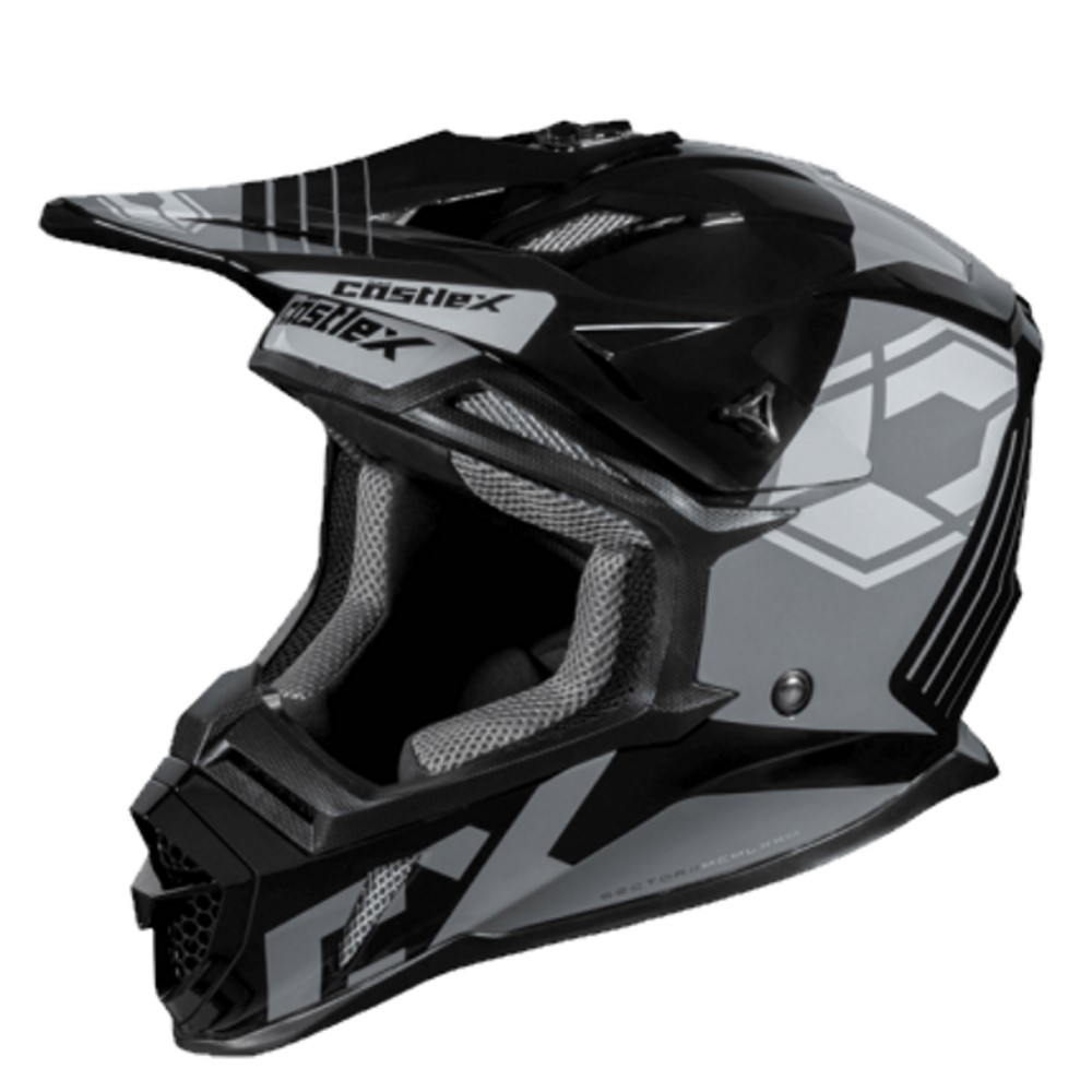 Castle 37-2031E Visor for CX200 Helmets - Gloss Black