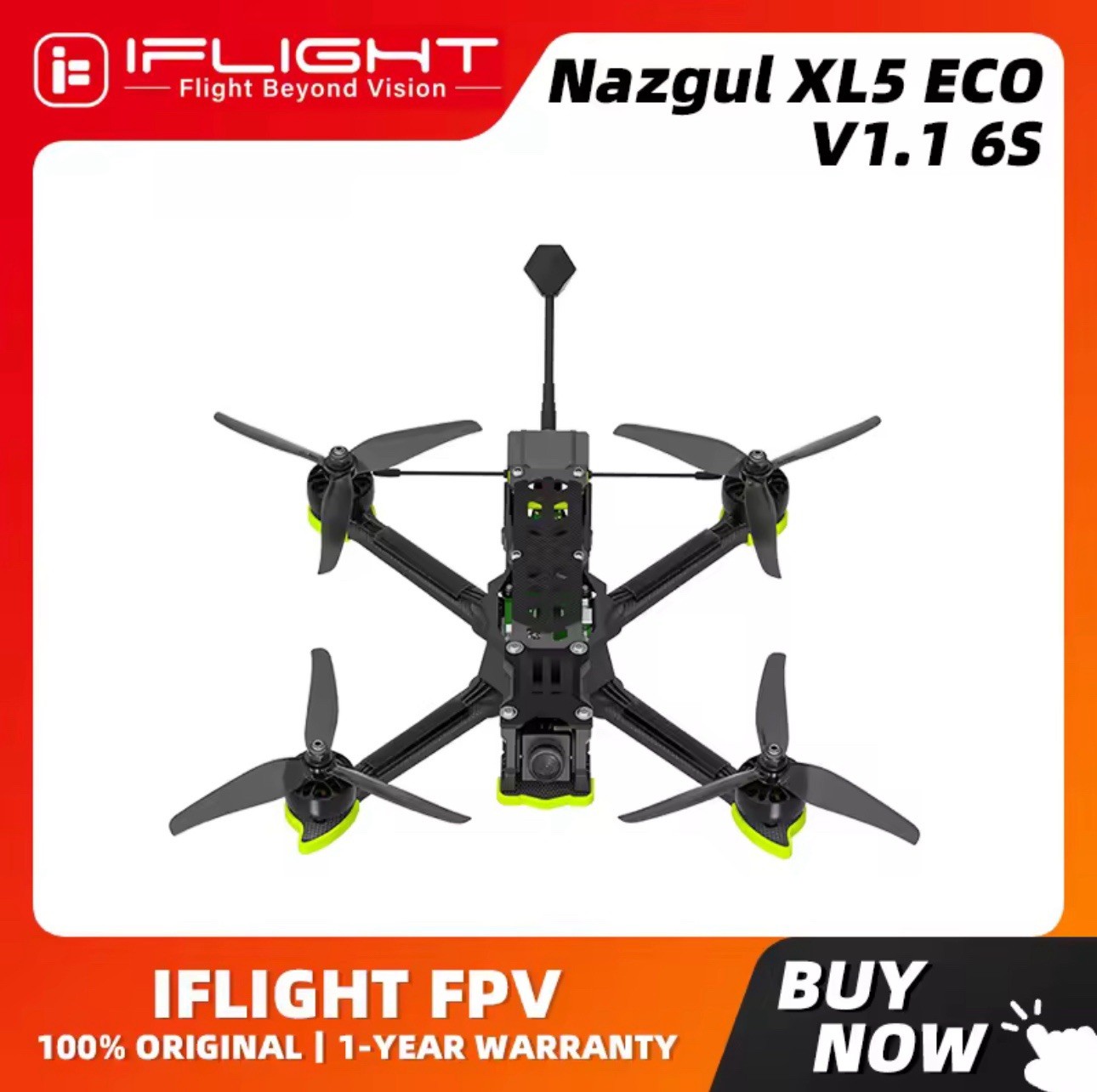 iFlight Nazgul DC5 FPV Drone ECO V1.1 HD 03 Air Unit 6S ELRS No Tx/Rx