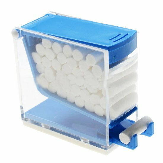 Dental Othodontic Cotton Roll Storage Dispenser Holder Organizer Press Type