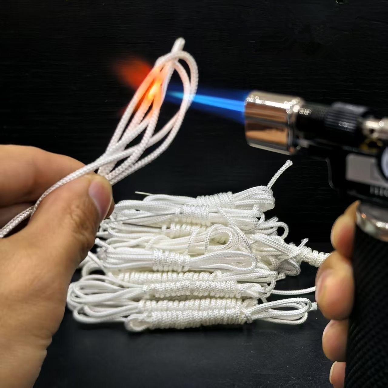 2M Glass Fiber Cotton Wick With Needle For Zippo Zorro Oil Lighter Repair Parts