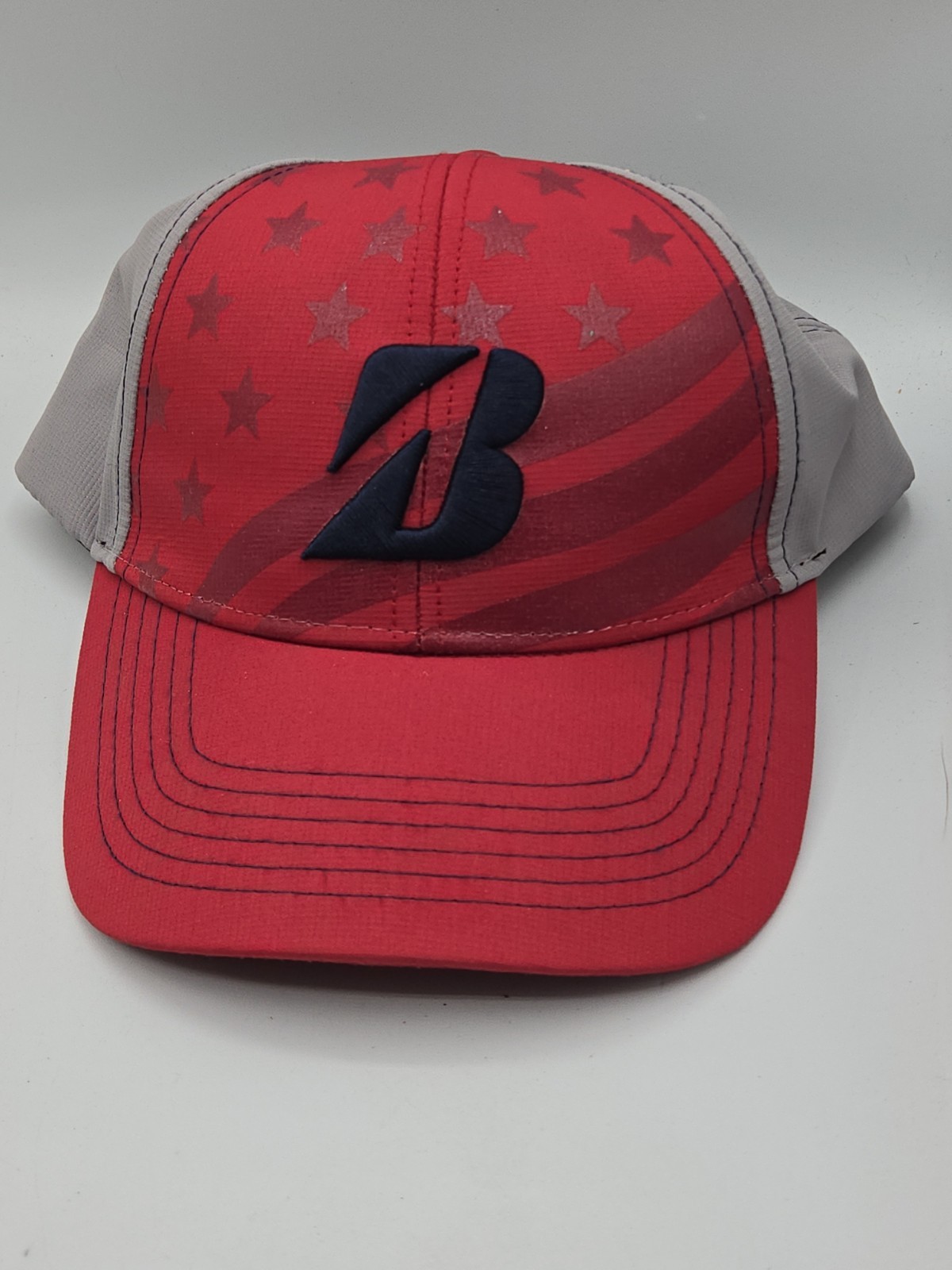 Bridgestone American Flag Red Strapback Golf Cap
