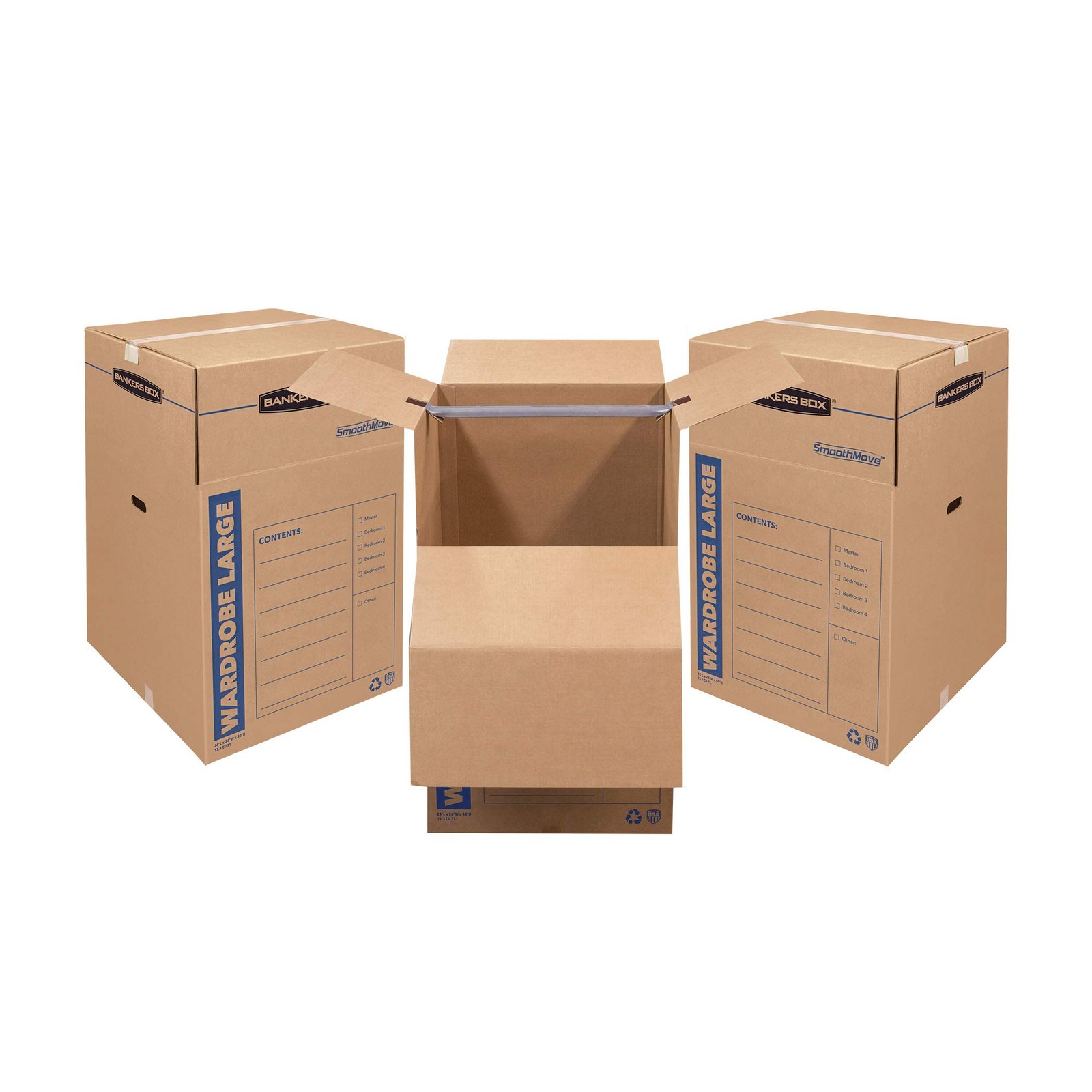 Bankers Box Bankers Tall Wardrobe 3 Pack 24-In X 24-In X 40-In 7711001