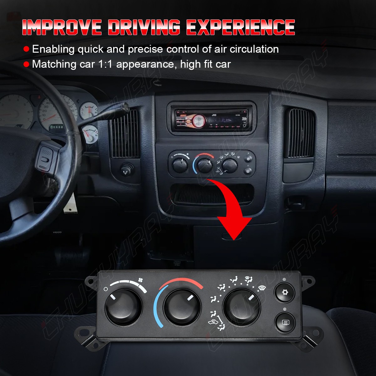 For Dodge Ram 2500 2008 2009 AC Heater Control Climate Control Temp P55057079AB+