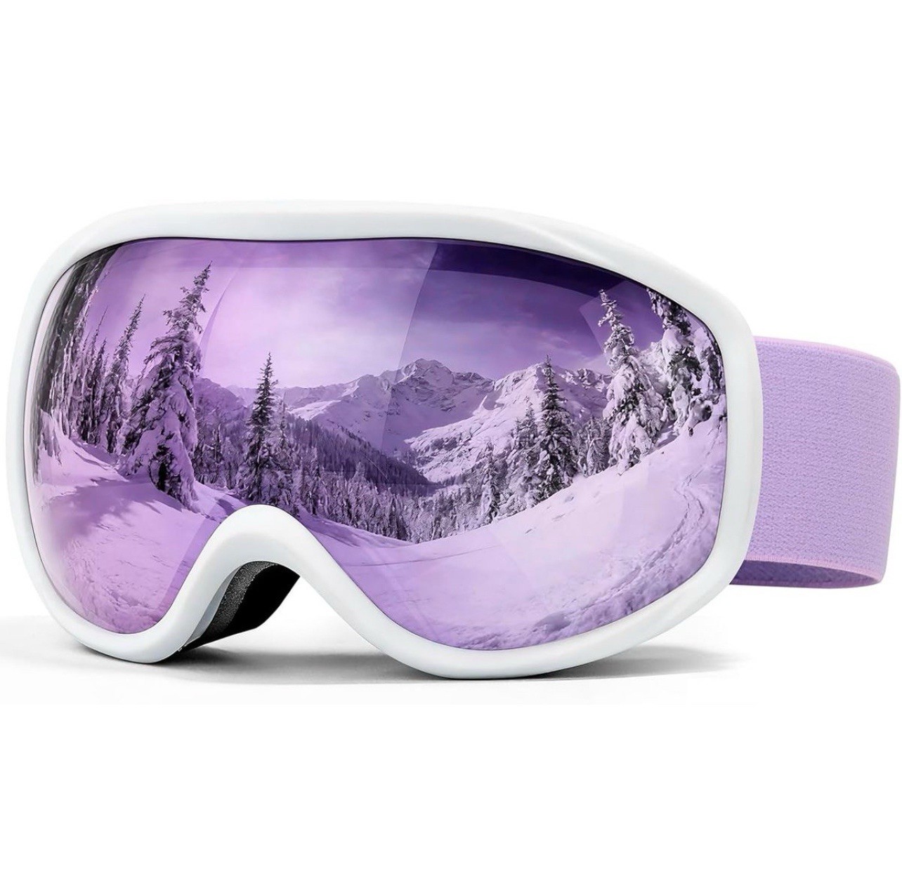 Women’s/Youth FMY Snowboard/Ski Goggles Brand New Purple And White! Anti Fog+UVP