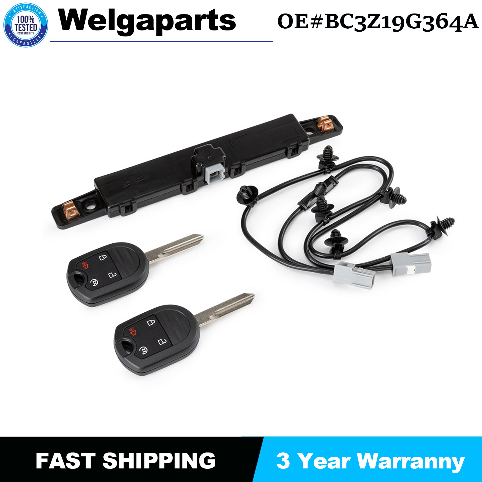 New Remote Start Kit 2 Key w/ Power Door Lock BC3Z19G364A For 11-14 Ford F-150