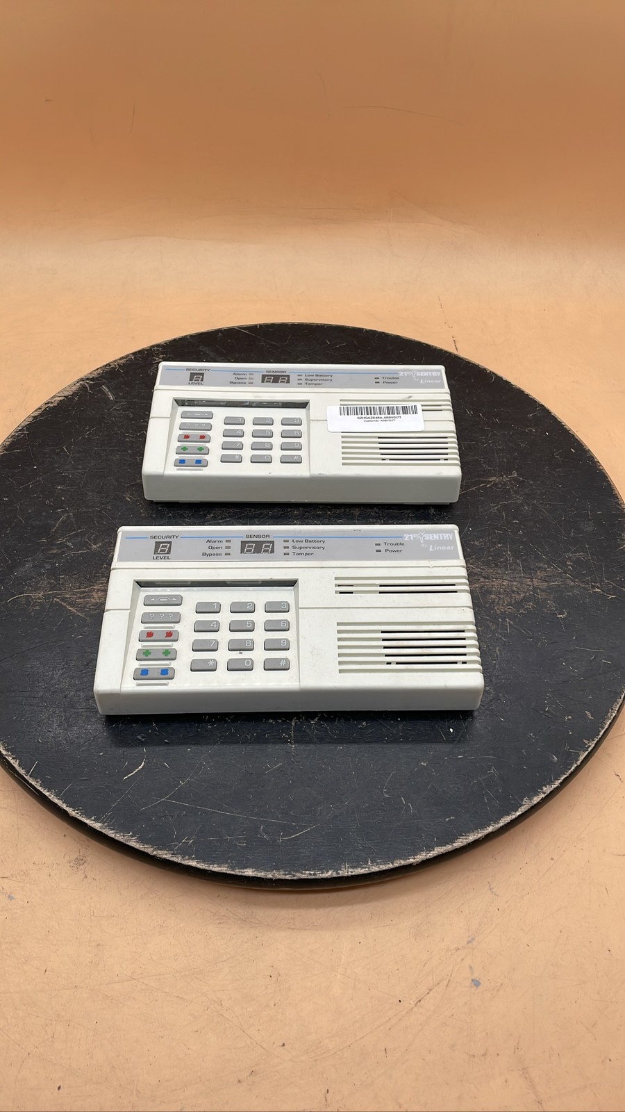 Linear K-90 21st Sentry Alarm Control Panel Home Security System Unit Lot of 2
