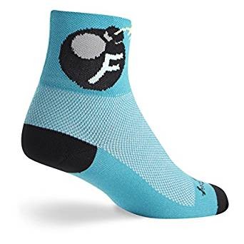 Socks - SockGuy - 3" Classic F Bomb L/XL Cycling/Running NEW