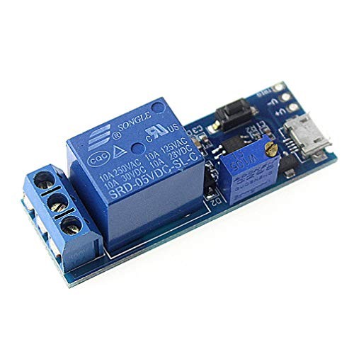 2pcs DC 5V Trigger Time Delay Switch Relay Module Adjustable Time Delay