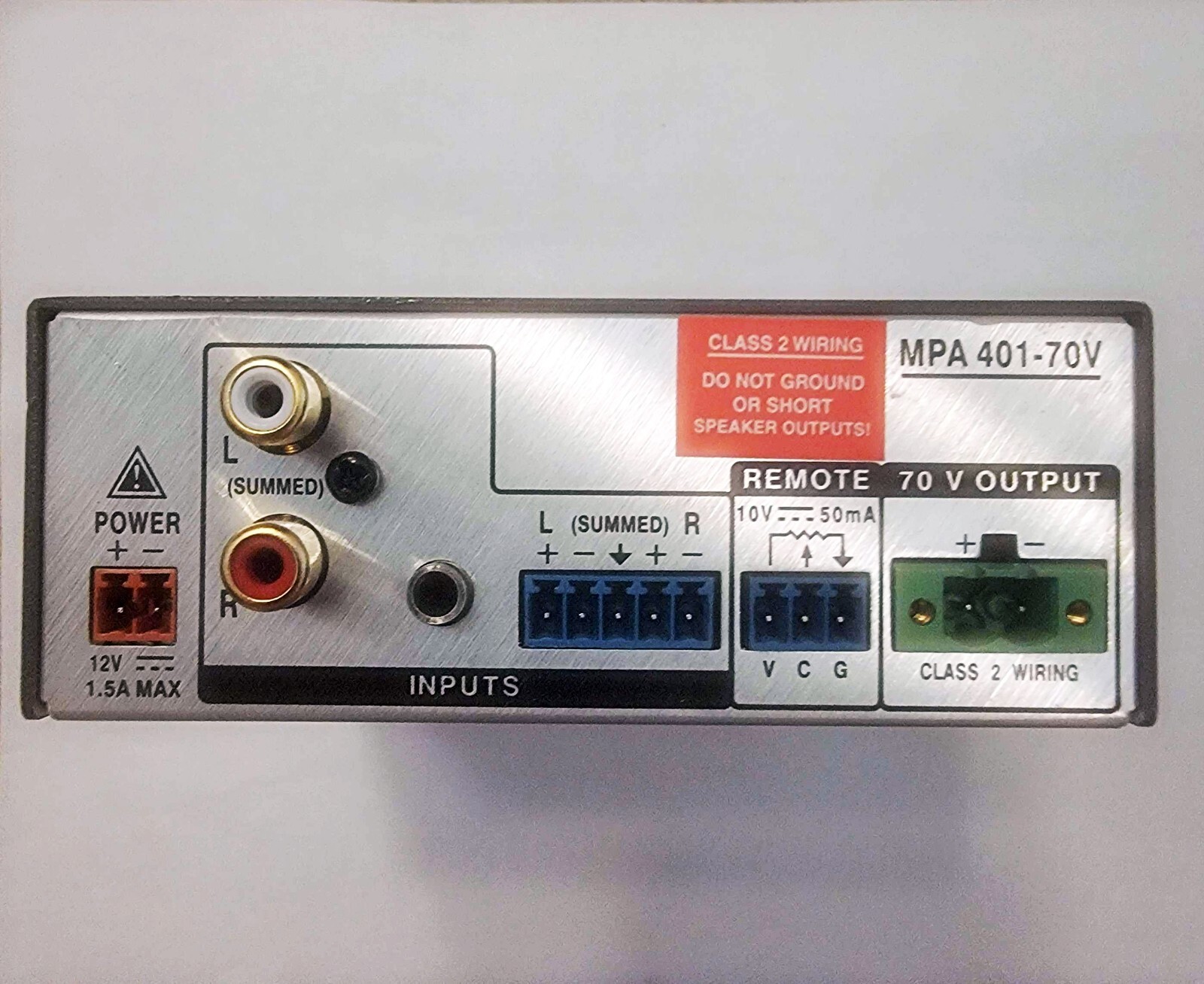 Extron MPA 401-70V Mini Power Amplifier (No Power Supply).