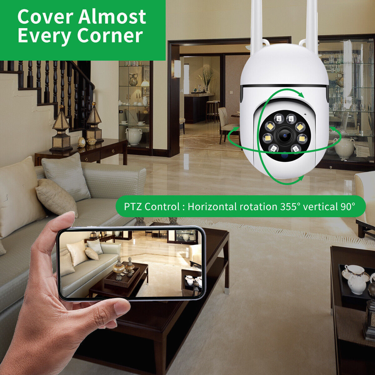 4-Pack Wireless 5G WiFi Security Camera System Smart Outdoor Night Vision 1080P