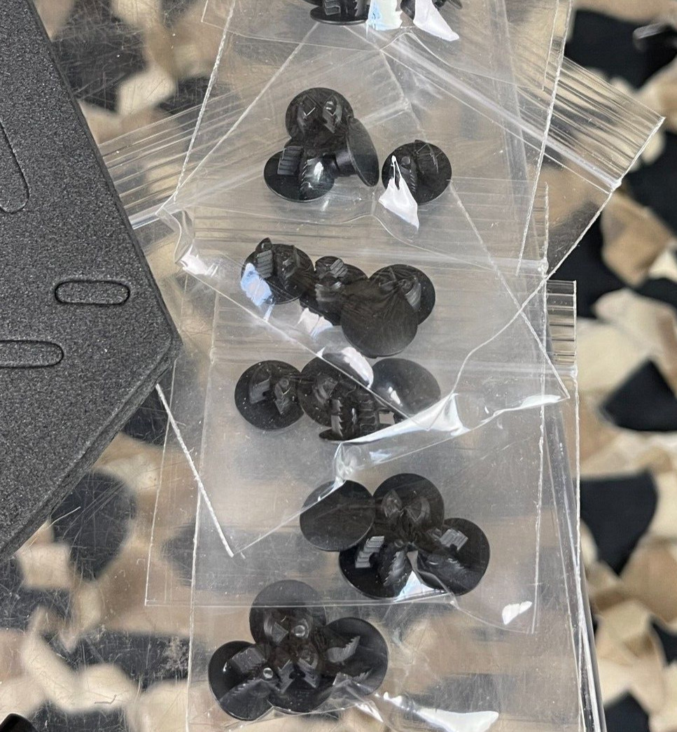 NEW JT Replacement Soft Ear Plastic Rivet Kit - 5 Complete Goggle Sets