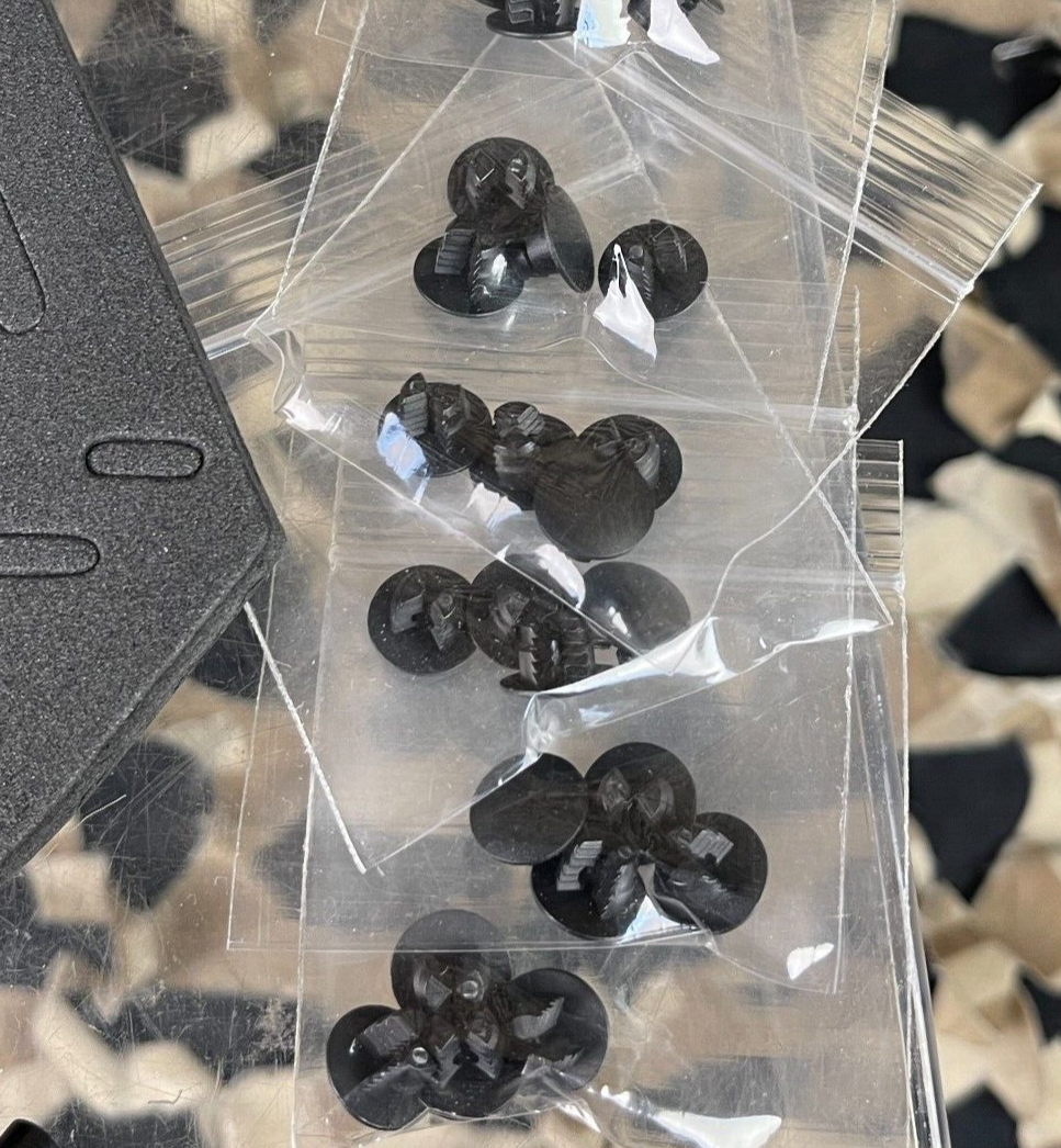 NEW JT Replacement Soft Ear Plastic Rivet Kit - 5 Complete Goggle Sets