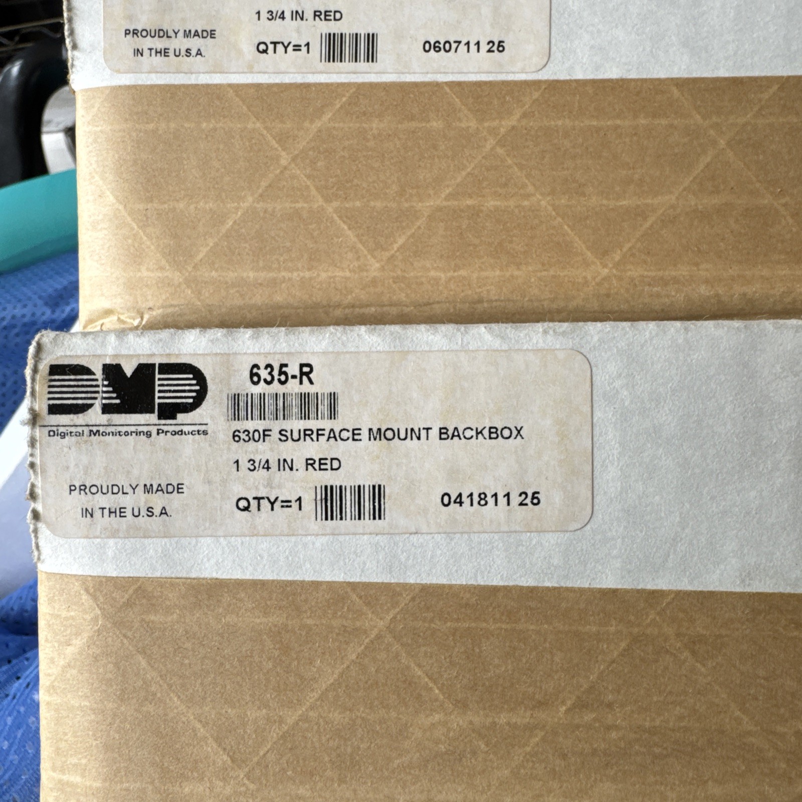 DMP 635-R Surface Mount Backbox Red (NEW IN BOX)