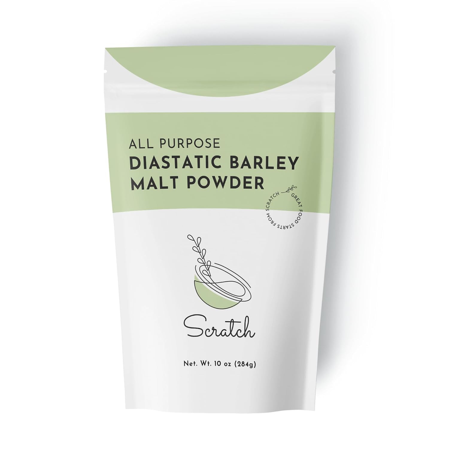 Diastatic Malt Powder for Baking - (10Oz) Dried Barley Malt for Baking Bread - B