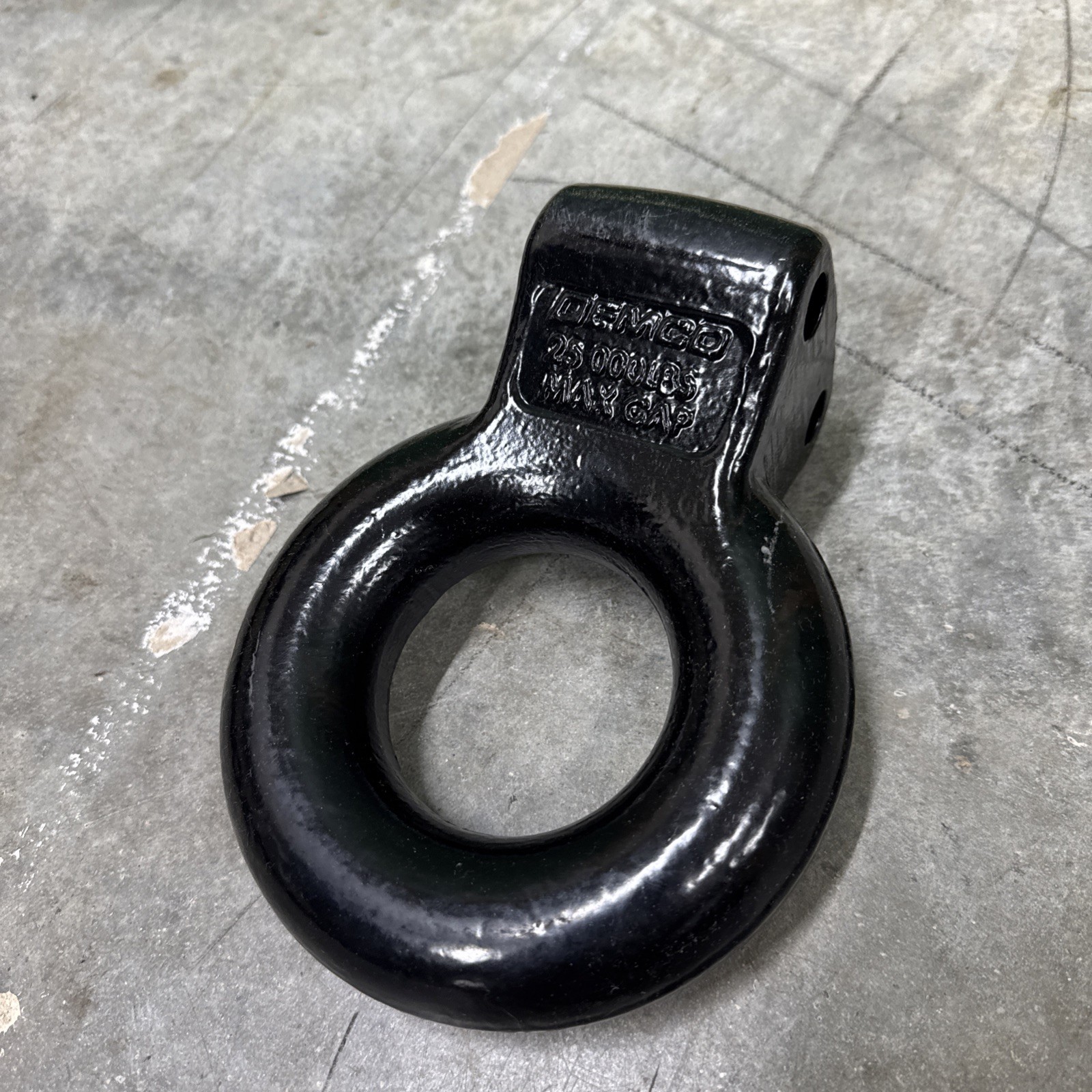 3” Adjustable Pintle Coupler Lunette Eye Trailer Hitch Forged Steel 25,000 lbs