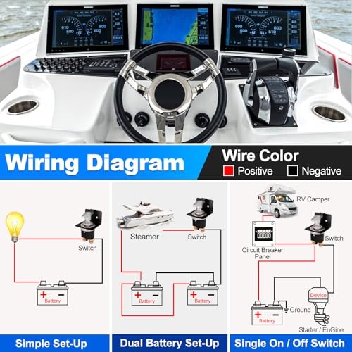 Battery Disconnect Switch 12V 24V 36V with Battery Disconnect Switch with Lock