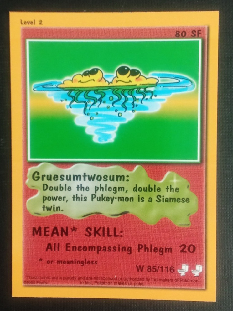 2000 Pukey-Mon Card Gruesumtwosum #W85