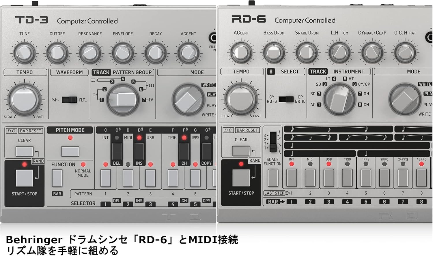 Bass Line Synthesizer with Sequencer & Effects