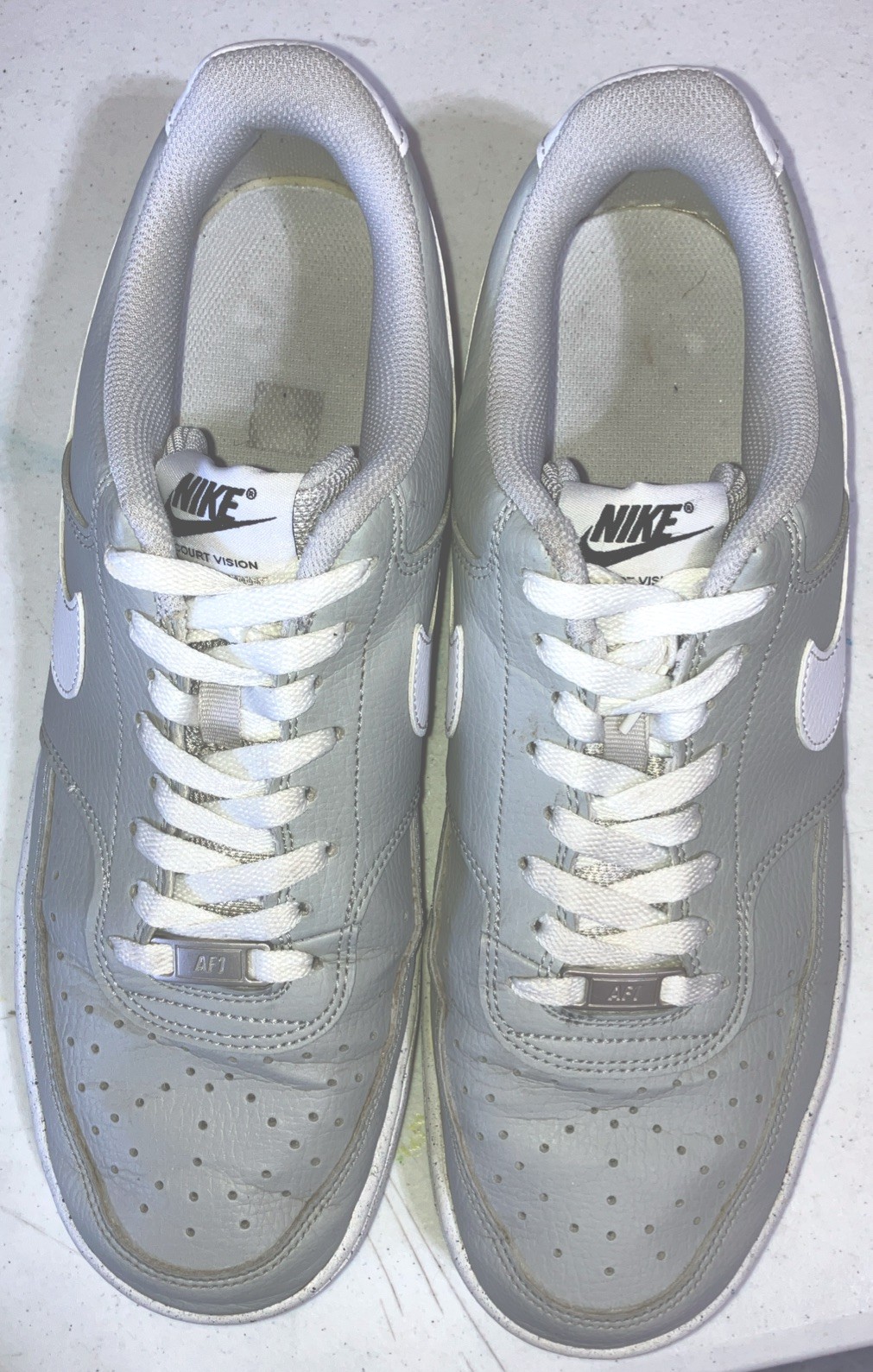 Nike Court Vision Low Grey Fog White' (DH2987-003) Men’s Size: 10.5