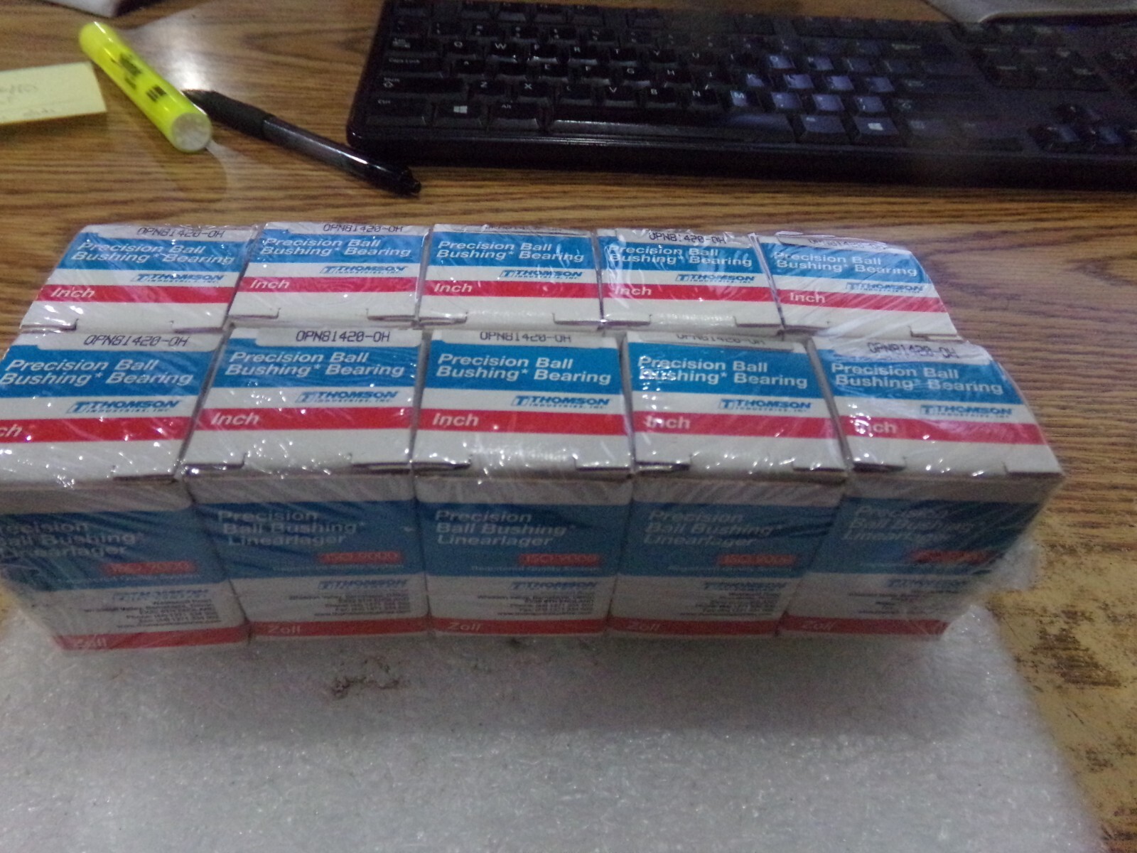Lot of Thomson Model: OPN81420-OH Bushing Bearings. Qty. 10.  New Old Stock