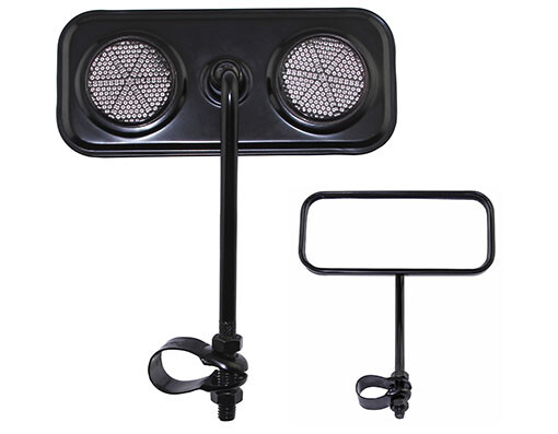 ONE Bike Rectangle Mirror Black Black Reflectors. Bike parts,Bicycle parts.