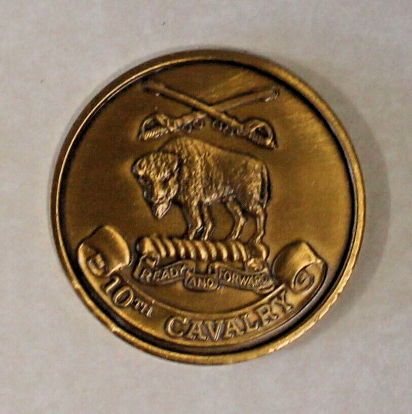 10th Cavalry Divison Buffalo Soldier Army Challenge Coin