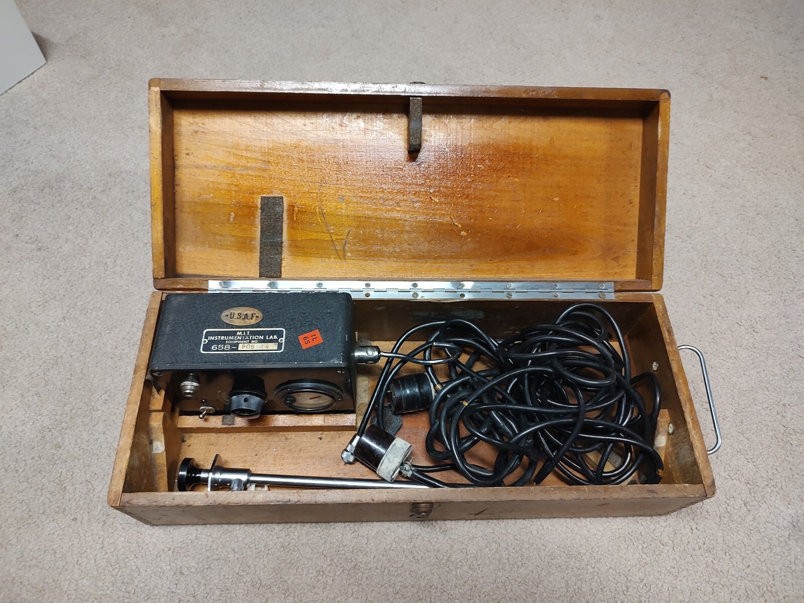 Vintage USAF Light Assembly Cylinder Inspection Boroscope MIT National Electric