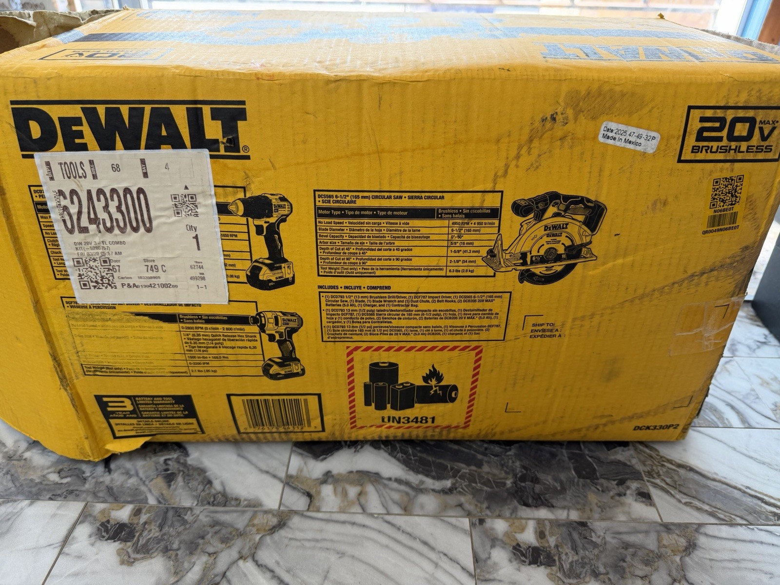 Dewalt Brushless 3-Tool Combo Kit DCK330P2