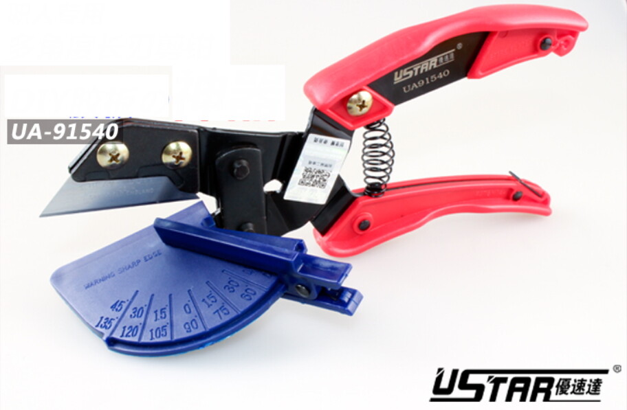 U-Star Muti-angle Long Blade Cuting Pliers w/Spring & Protractor