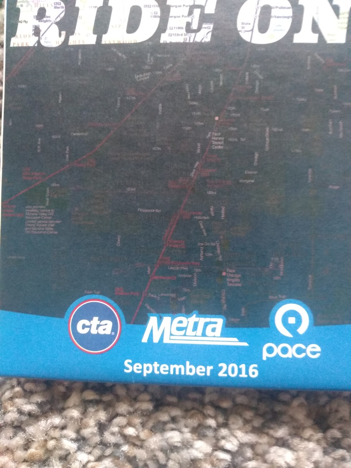 NEW 2016 ChicagoTransitAuthority CTA subwayMetra Train Pace Bus System Map Guide