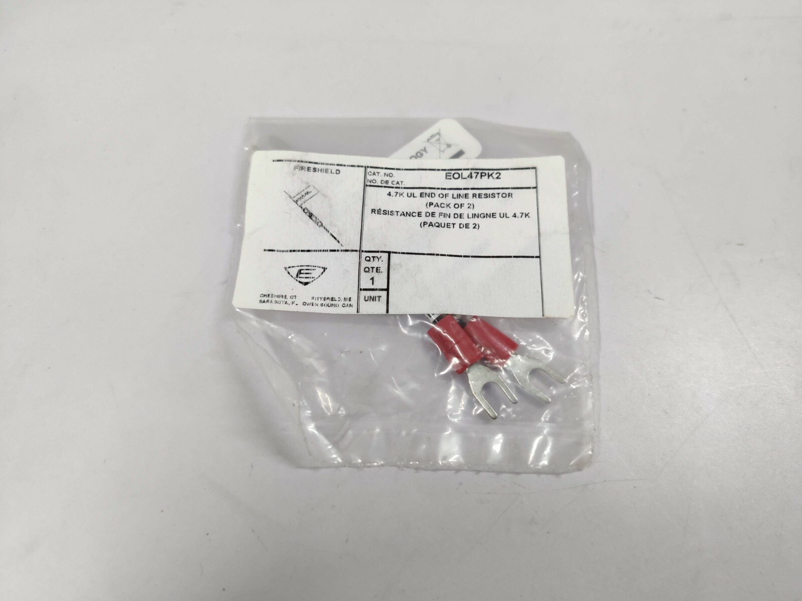 EST EOL-4.7K, 4.7K UL End of Line Resistor (Pack of 2pcs) EOL47PK2
