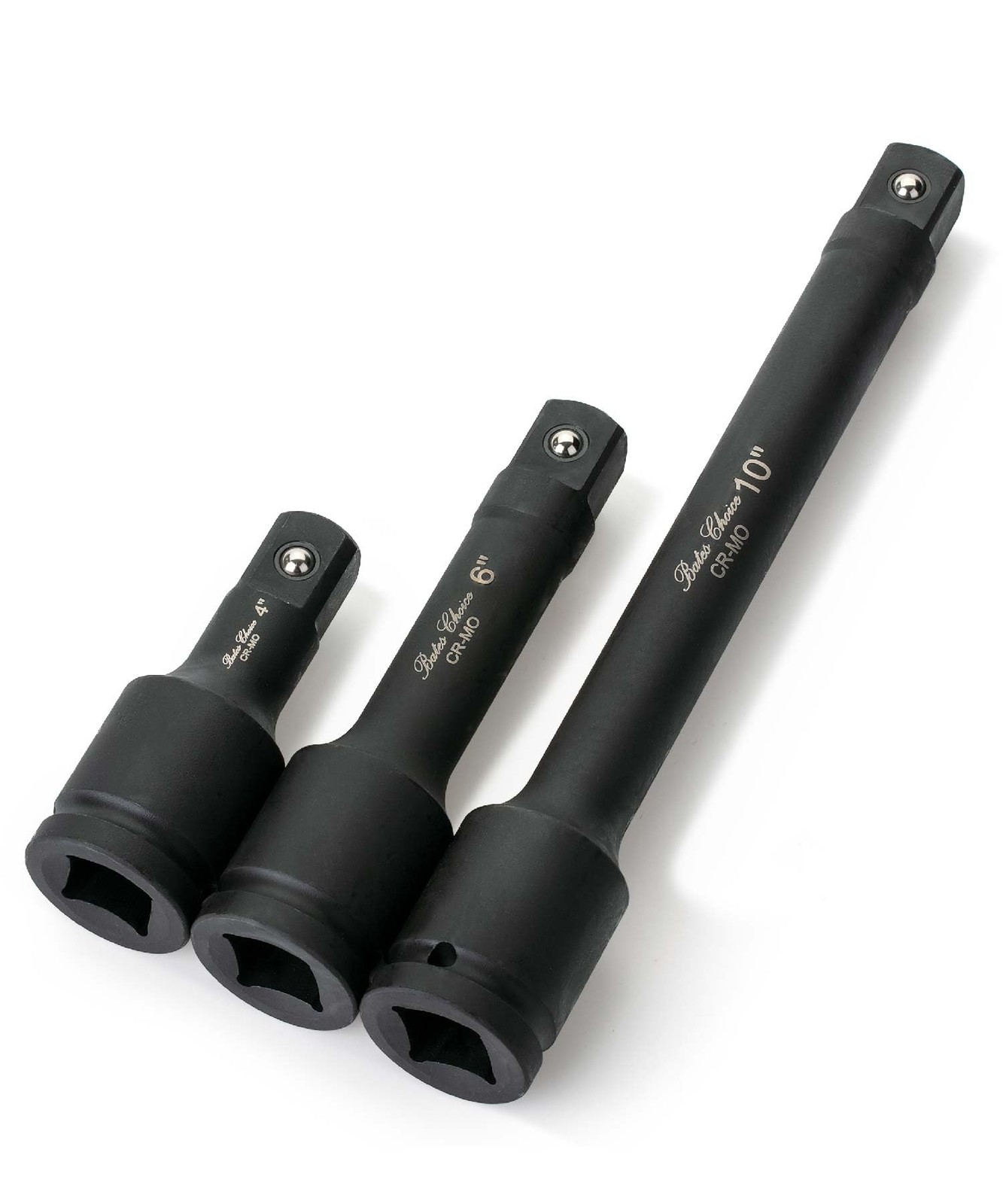 Bates- Drive Impact Extension Bar Set, 3/4" Drive, 3 pcs, 4", 6", 10",...