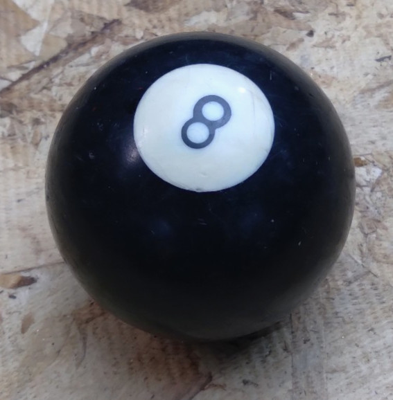 VINTAGE 2-1/4" BILLIARDS/POOL 8-BALL   VINTAGE  EIGHT BALL