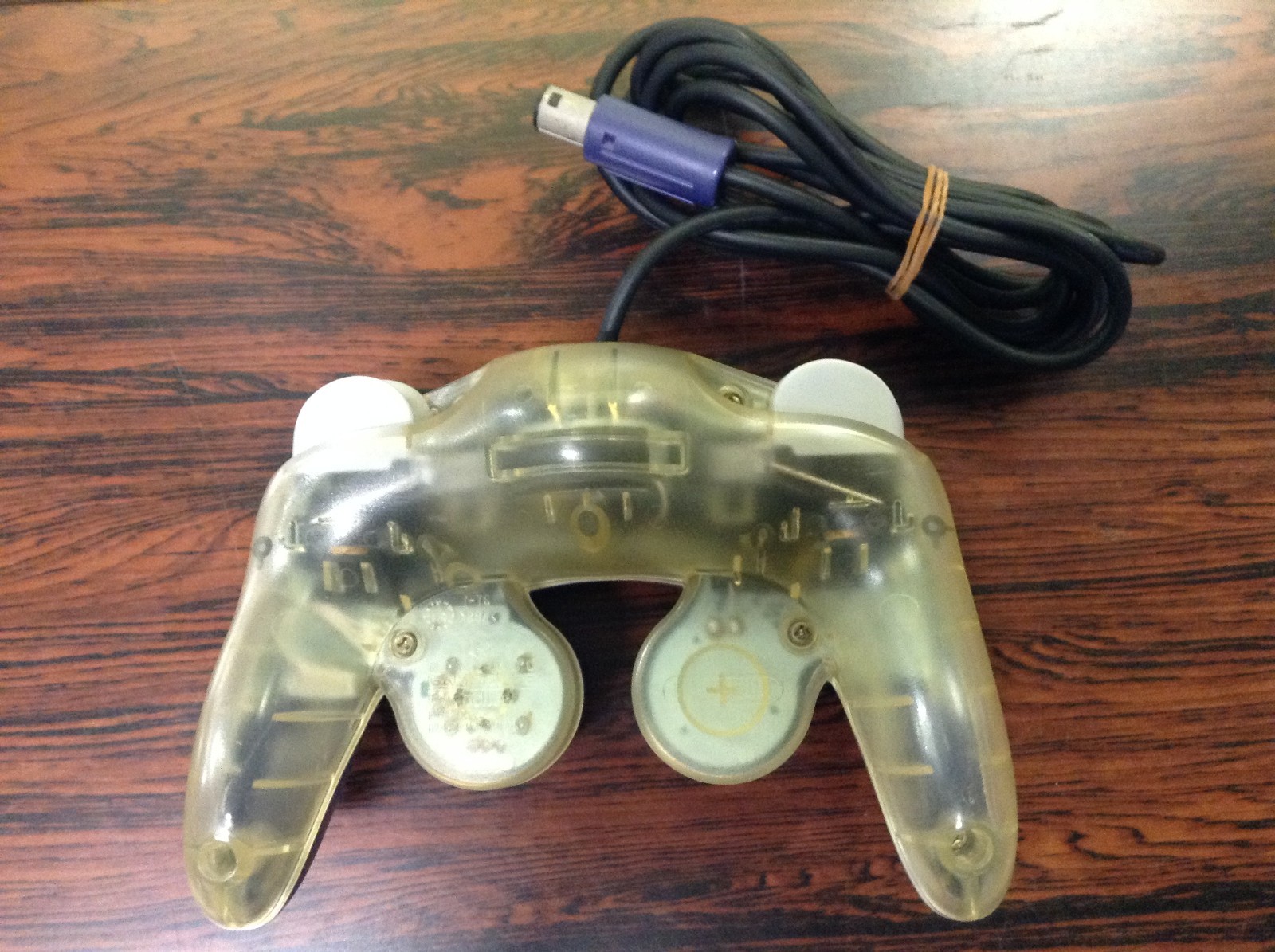 Nintendo GameCube Controller Indigo Clear Back DOL-003 Wired Japan Tested J85