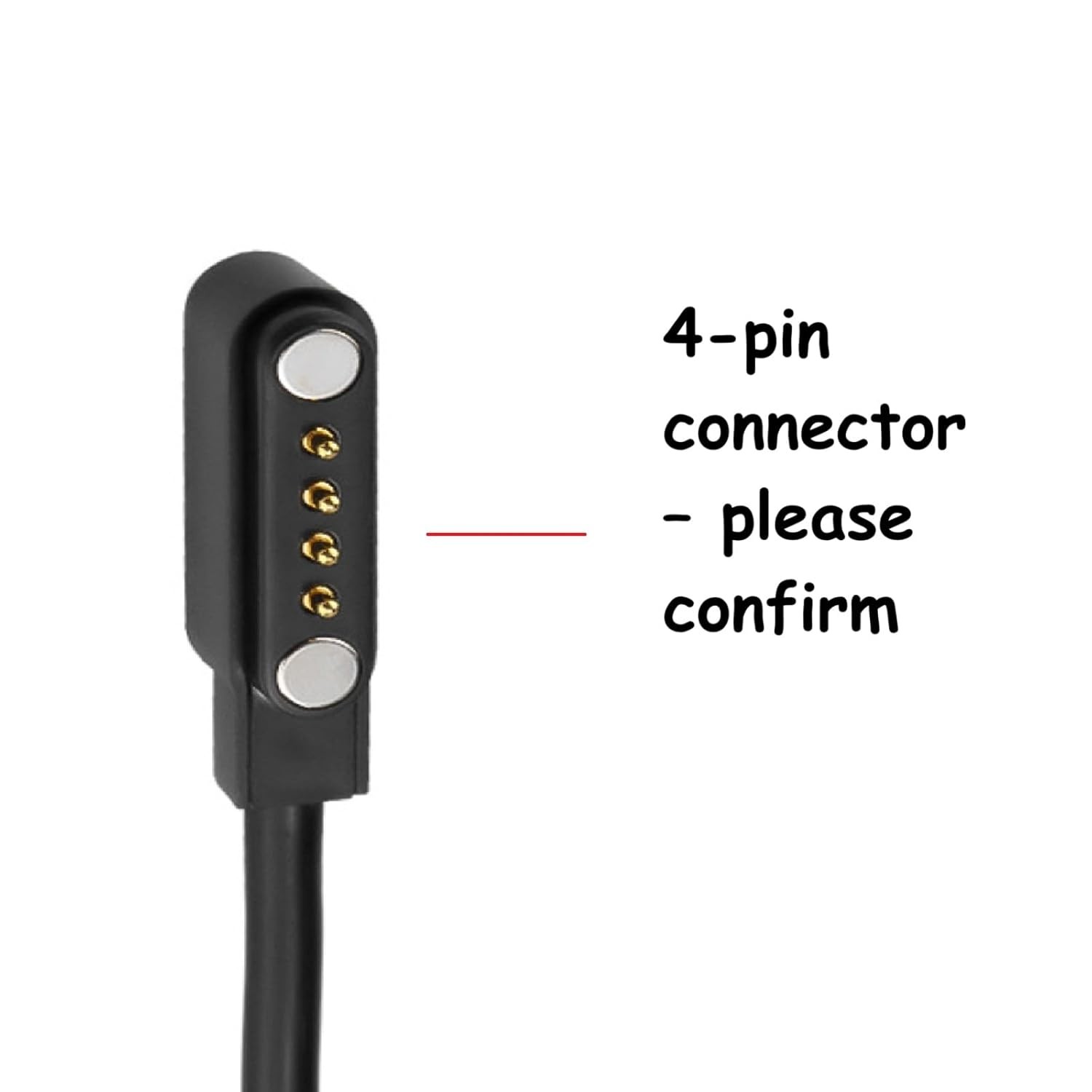 Replacement Magnetic Charging Cable for Bone Conduction Headphones Cord 4-pin