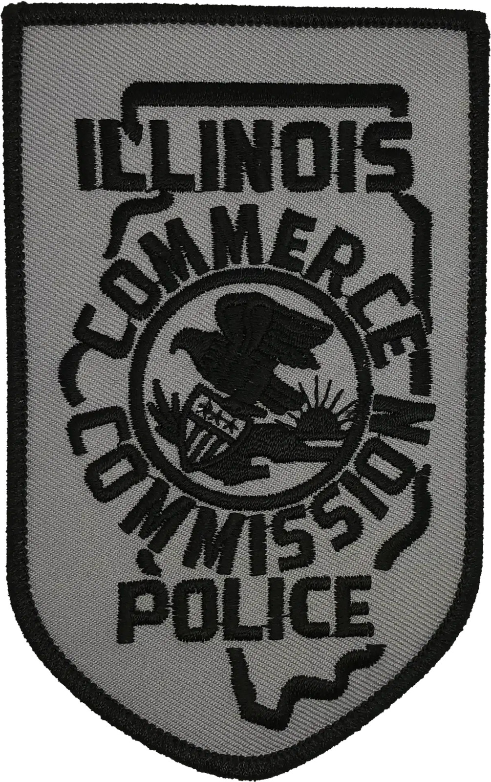 ILLINOIS COMMERCE COMMISSION (ICC) POLICE SHOULDER PATCH: Subdued