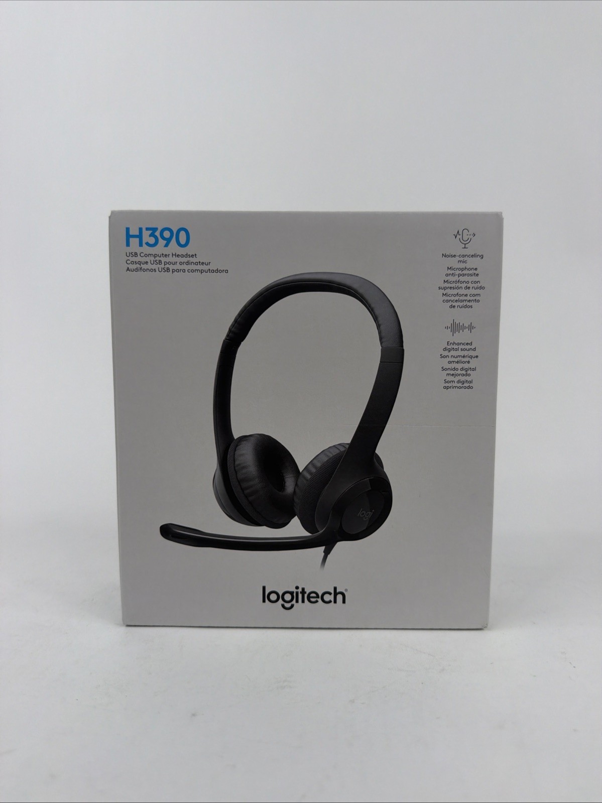 Logitech H390 Over-Head Comfort USB Headset w/ Noise-Canceling Microphone